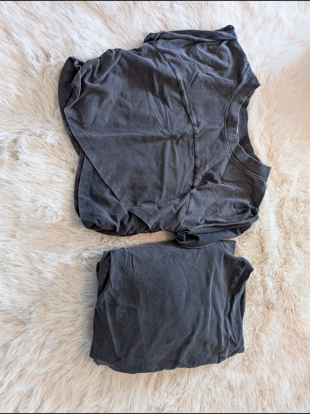 FP Movement by Free People Charcoal Gray Lounge Pants & Top Set